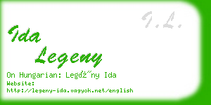 ida legeny business card